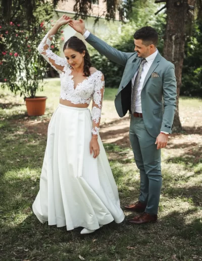 meghitt first look pillanat az esküvő napján